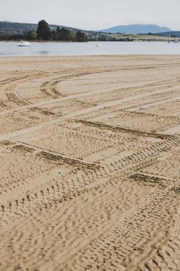 Cremorne güneşli Avustralya plaj, Tazmanya