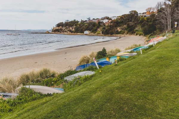 Paesaggio balneare nella baia di Blackmans in Tasmania — Foto Stock