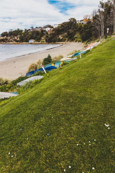 Paesaggio balneare nella baia di Blackmans in Tasmania — Foto Stock