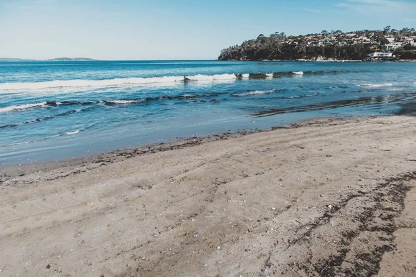 Vista para a praia em Hobart Tasmânia — Fotografia de Stock