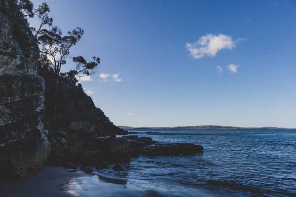 Sunny Coastal Landscape Kingston Beach South Hobart Tasmania Australia — Stock Photo, Image