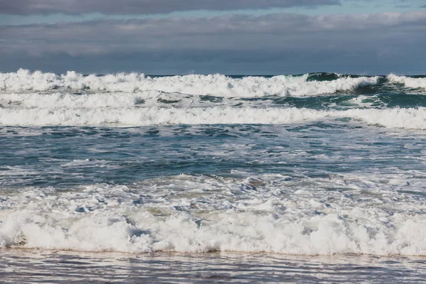 Sterke Golven Ongerepte Ongerepte Australische Strand Marion Bay Tasmanië Zonder — Stockfoto