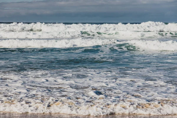 Sterke Golven Ongerepte Ongerepte Australische Strand Marion Bay Tasmanië Zonder — Stockfoto