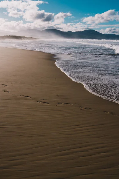Prístina Playa Australiana Intacta Marion Bay Tasmania Sin Personas Océano — Foto de Stock