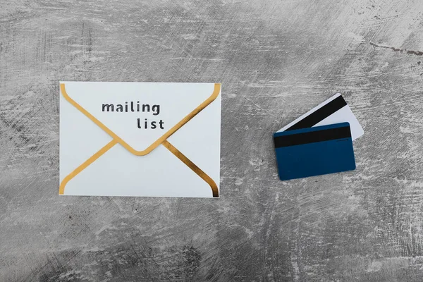 Mail Marketing Promozione Del Concetto Vendita Online Icona Mail Con — Foto Stock