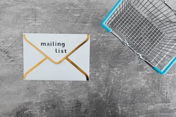 Email Marketing Promozione Del Concetto Vendita Online Mailing List Email — Foto Stock
