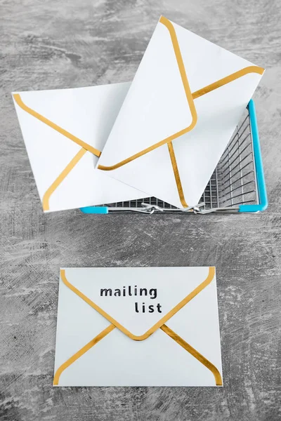 Mail Маркетинг Продвижение Концепции Онлайн Продаж Список Рассылки Электронной Почты — стоковое фото