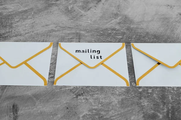 Mail Marketing Und Förderung Des Online Vertriebskonzepts Gruppe Von Mail — Stockfoto