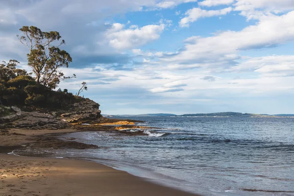 Praia Blackmans Bay Dia Ensolarado Inverno South Hobart Tasmânia Austrália — Fotografia de Stock