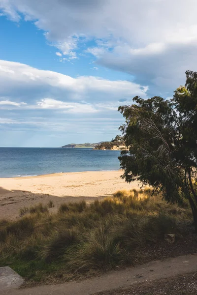 Hobart Tasmania Agosto 2020 Spiaggia Blackmans Bay Una Giornata Invernale — Foto Stock