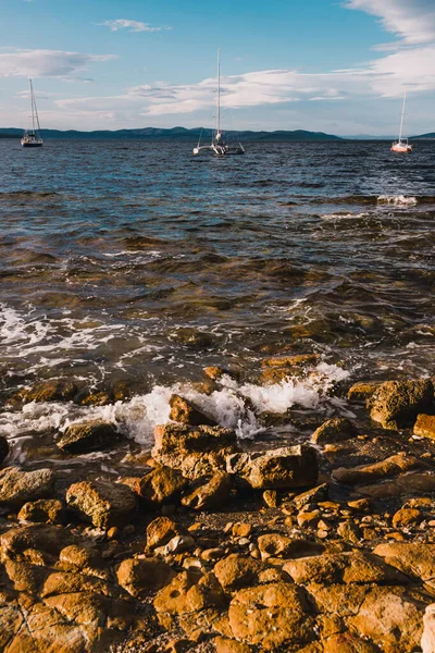 Hobart Tasmania 1Stt Agustus 2020 Pantai Blackmans Bay Pada Hari — Stok Foto