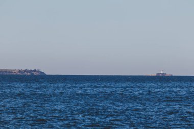 Tazmanya, Avustralya 'daki Güney Hobart' taki Blackmans Körfezi sahili doğal manzarasının ayrıntıları