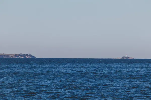 Detail Van Het Uitzicht Vanaf Blackmans Bay Strand Natuurlijk Landschap — Stockfoto