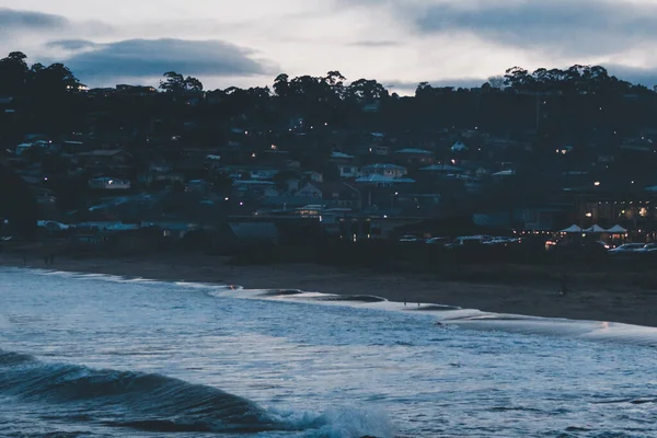 Hobart Tasmania Sierpnia 2020 Widok Plażę Blackmans Bay South Hobart — Zdjęcie stockowe