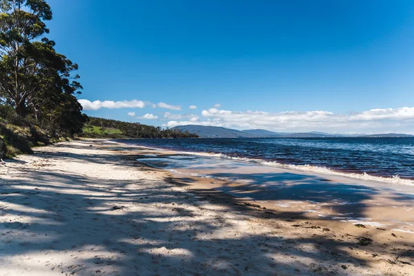 Původní Plážová Krajina Verona Sands Tasmánii Austrálie Blízkosti Peppermint Bay — Stock fotografie