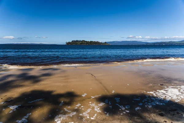 Lanskap Pantai Murni Verona Sands Tasmania Australia Dekat Teluk Peppermint — Stok Foto