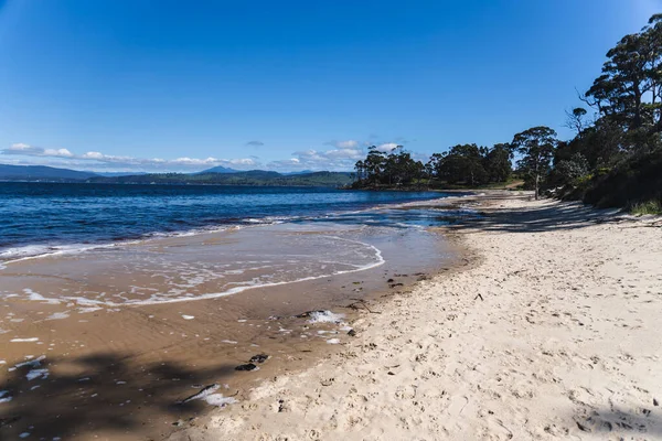 Paesaggio Balneare Incontaminato Verona Sands Tasmania Australia Vicino Peppermint Bay — Foto Stock