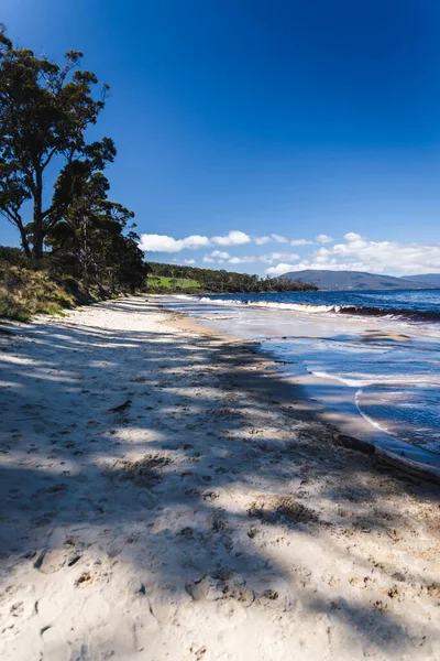 Prístino Paisaje Playa Verona Sands Tasmania Australia Cerca Peppermint Bay — Foto de Stock