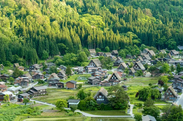 Gasso Häuser Shirakawa Japan lizenzfreie Stockfotos