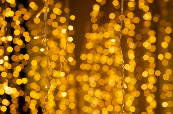 Foto Abstracta Luz Estalló Entre Los Árboles Las Luces Bokeh — Foto de Stock