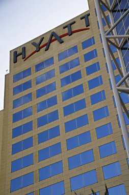 Anaheim, Ca / Usa - 24 Ekim 2017: Anaheim Resort 'taki Hyatt Regency Oteli