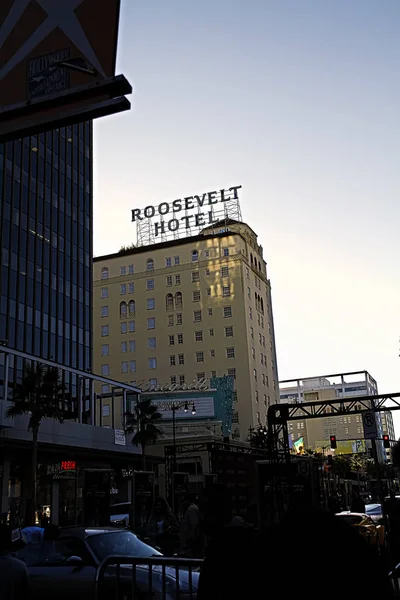 Hollywood Usa Listopadu 2018 Fasáda Slavného Historického Hotelu Roosevelt Června — Stock fotografie