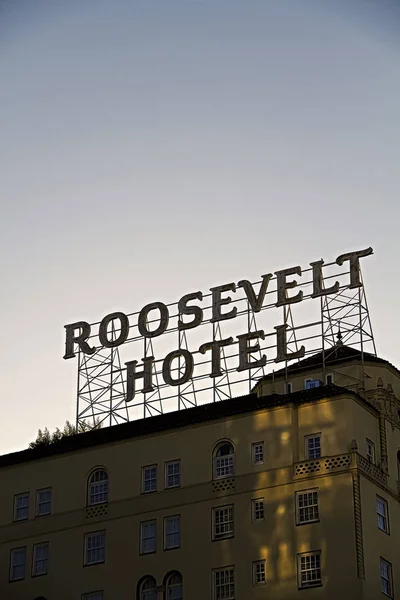 Hollywood Usa Nov 2018 Facade Famous Historic Roosevelt Hotel June — 图库照片