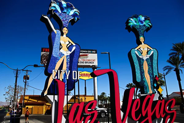 Las Vegas Usa Sep 2018 New Gate Sign City Las — 스톡 사진