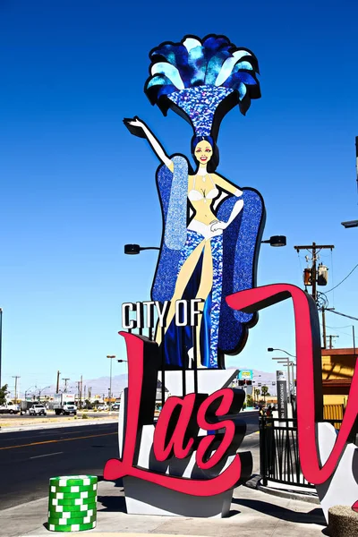 Las Vegas Usa Sep 2018 Nieuw Poortteken Van City Las — Stockfoto