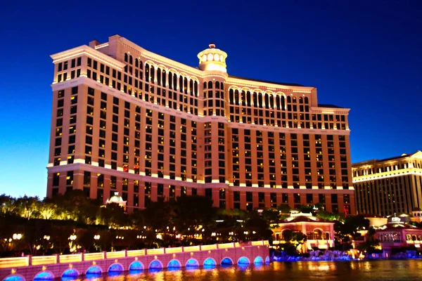 Las Vegas Usa นยายน 2018 Sunset งโรงแรม Bellagio และคาส โนในลาสเวก — ภาพถ่ายสต็อก