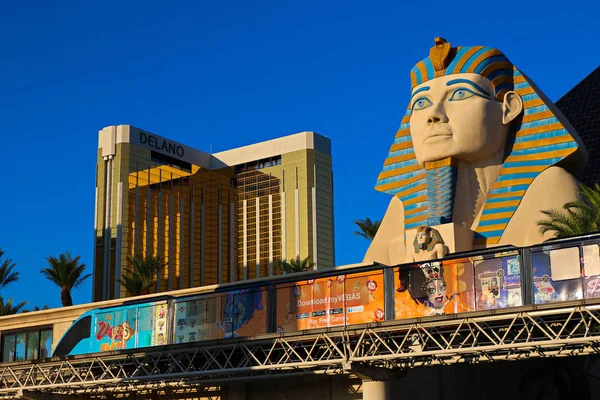 Las Vegas Usa September 2018 Standbeeld Van Sfinx Mandalay Bay — Stockfoto