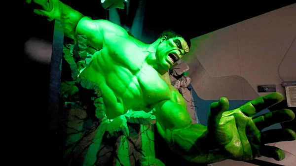 Las Vegas, Nv / Usa - 09 Ekim 2017: Madame Tussauds Müzesi 'ndeki İnanılmaz Hulk dev modeli..