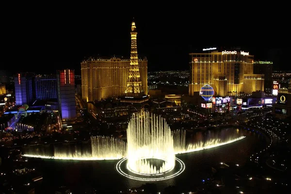 Las Vegas Usa Oktober 2015 Fonteinen Van Bellagio Las Vegas — Stockfoto
