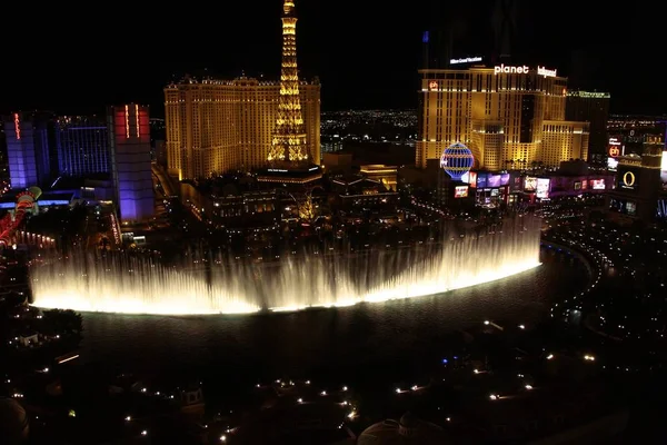 Las Vegas Usa Oktober 2015 Fonteinen Van Bellagio Las Vegas — Stockfoto