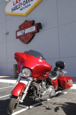 Las Vegas, NV - 09 Ekim 2016: Harley Davidson motosikleti Harley Davidson Motosiklet Galerisi & Mağazası Las Vegas.