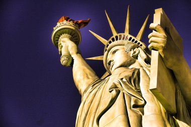 The Statue of Liberty.One of most famous icons of the 4th of July USA. clipart