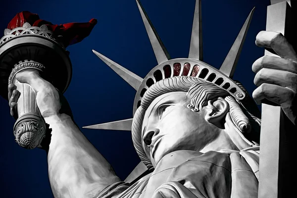 Estatua Libertad Uno Los Iconos Más Famosos Del Julio Usa — Foto de Stock