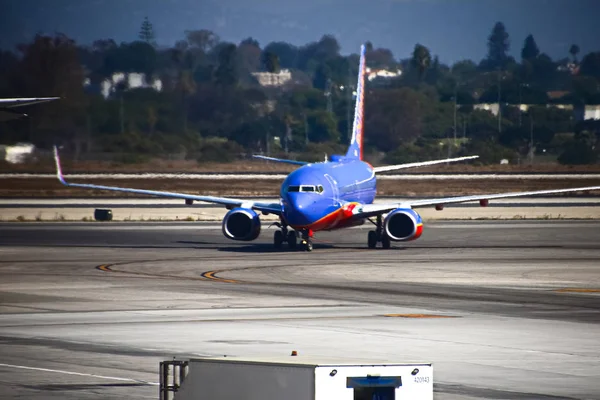 Los Angeles 2018 Ein Passagierjet Der Southwest Airlines Landet Auf — Stockfoto