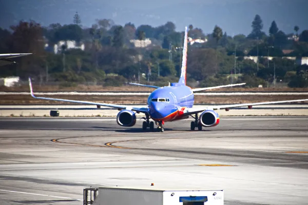 Los Ángeles Sep 2018 Avión Pasajeros Southwest Airlines Aterriza Aeropuerto — Foto de Stock