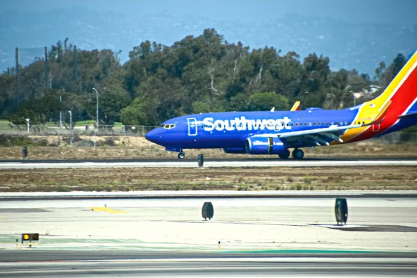 Los Angeles Sep 2018 Egy Southwest Airlines Utasszállító Gép Landol — Stock Fotó
