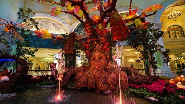 Las Vegas Usa Sep 2018 Herfstseizoen Het Bellagio Hotel Conservatory — Stockfoto