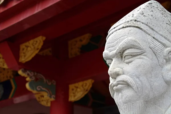 Statue Seguaci Del Tempio Confuciano Nagasaki Giappone — Foto Stock