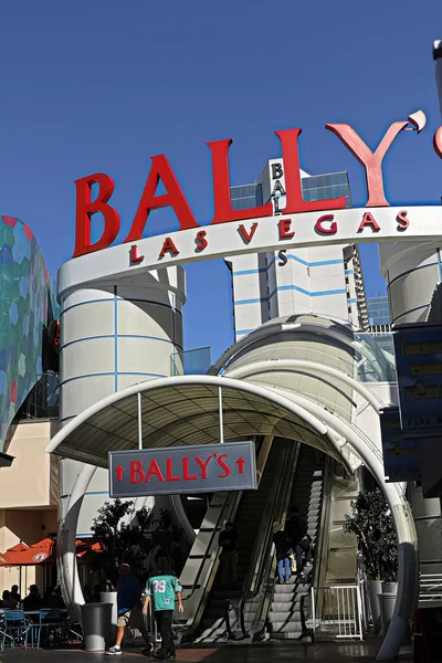 ลาสเวก Usa October 2018 มมองของทางเข าโรงแรมและคาส โนของ Bally Las Vegas — ภาพถ่ายสต็อก