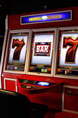 Las Vegas, Nv / Usa Sep 13. 2018: Park Mgm Kumarhanesi 'ndeki slot makinesi ekranını kapatın. 