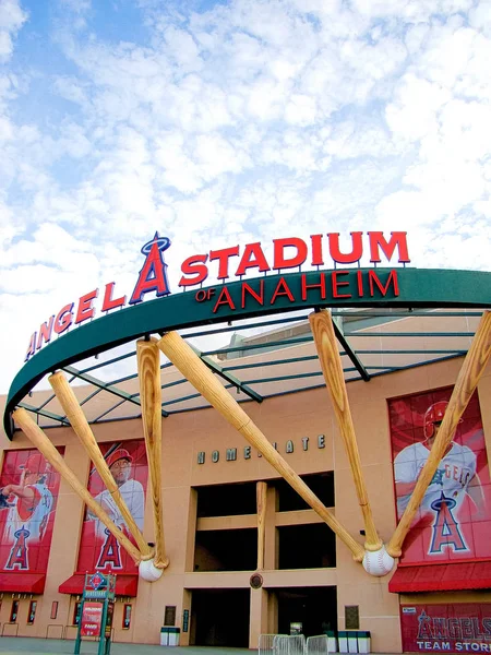 Anaheim Los Ángeles Oct 2016 Entrada Principal Del Angel Stadium — Foto de Stock