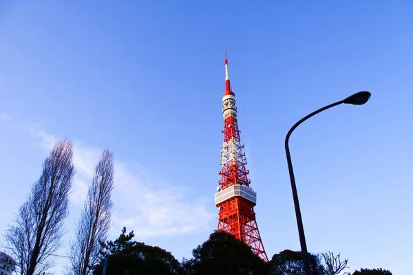 Primer Plano Torre Tokio Tomada Punto Turístico Tokio Japón —  Fotos de Stock