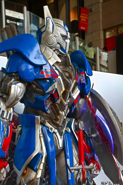 Osaka Kansai Japan Juli 2014 Die Replik Der Roboterstatue Optimus — Stockfoto