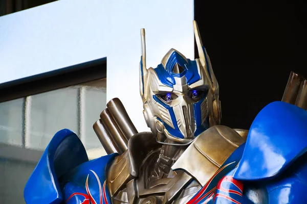 Osaka Kansai Japan Juli 2014 Die Replik Der Roboterstatue Optimus — Stockfoto