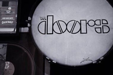 Las Vegas, NV / USA - 31 Ekim 2014: Hard Rock Hotel Las Vegas 'ta The Glass' ın Arkasındaki Müzik Anıları..