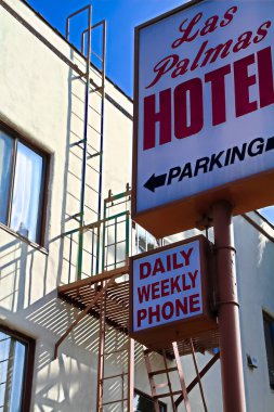Hollywood, CA / USA - 28 Ekim 2013; The Las Palmas Hotel.Las Palmas Hotel 
